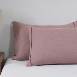 Maspar Solid Red 300 Cotton Standard Pillow Case Set-image-89