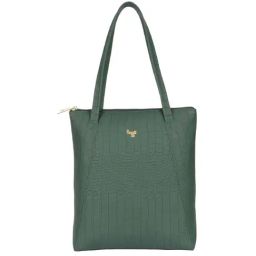 Baggit Green Textured Large Tote Handbag-picture-22