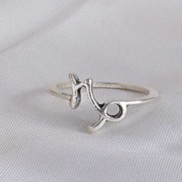 Joker & Witch Silver Capricorn Zodiac Ring-10