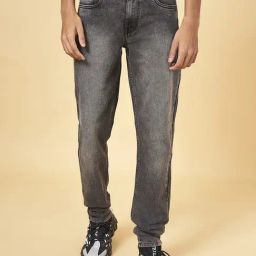 YU by Pantaloons Grey Cotton Slim Fit Jeans-picture-45