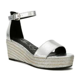 London Rag Women's Silver Ankle Strap Sandals-image-59