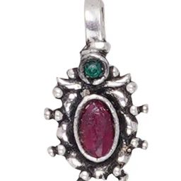 Teejh Ethnic Parthavi Multicolored Stone Nose Pin for Women image 3