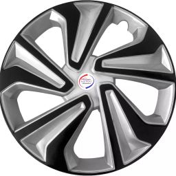 Auto Pearl TiSB02 R14 35.56 cm (14 Inch) PPress Type Wheel Hubcap with Retention Ring Glossy Silver Black Wheel Cover for Tata Altroz XE Petrol (Set of 4)-image-28