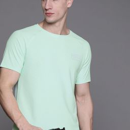 HRX by Hrithik Roshan Men Brand Logo Printed Raglan Sleeves Rapid-Dry Sports T-shirt-image-49