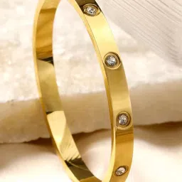 DIVASTRI Women Antique Gold-Plated Kada Bracelet-31