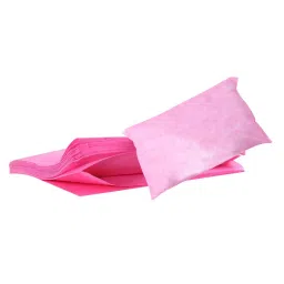 KUDIZE Disposable Bed Sheet 31x72 Inch with Pillow Cover 21x26 Inch Combo Non-Woven Pink (Pack of 25)-image-33