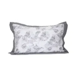 Maspar Ringlet Print Grey 100% Cotton 325 TC Pillow Shams - Set of 2-29