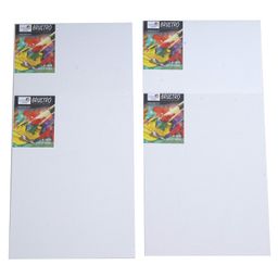 Brustro Artists 100% Cotton Canvas Board Medium Grain Pack of 4 - White-11