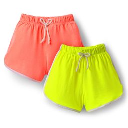 CrayonFlakes Pack Of 2 Side Taped Shorts - Orange-image-45