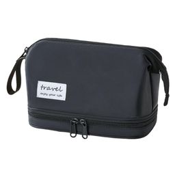 FunBlast Portable Cosmetic Bag with Handle Pack of 1 Black-13