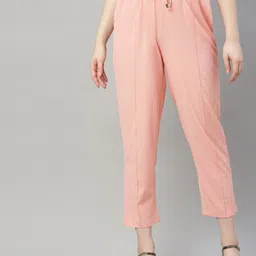 Sera Women Tapered Fit Pleated Trousers-image-66