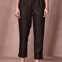 Fabindia Women Solid Cigarette Trousers-image-97