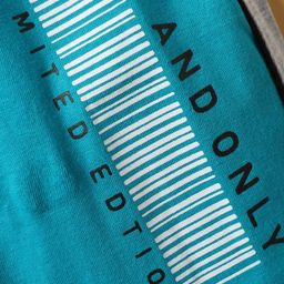 Taeko Single Jersey Full Length Track Pant With Text Print - Light Blue image 3