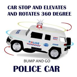 VGRASSP Bump and Go Dream Police Jeep Toy for Kids with Automatic Obstacle Avoidance Spreading Colorful Lights Realistic Siren Sound Dynamic Music - Battery Operated (Color As Per Stock) image 4