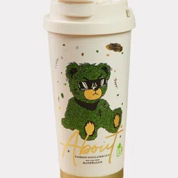 Little Surprise Box LLP White & Green Ted Printed Stainless Steel Water Bottle-520 ml-5