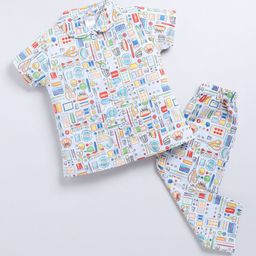 NAUTI KIDZ Girls Printed Night suit-picture-5