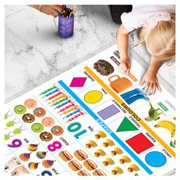sawan Alphabet and Numbers Shapes & Colours Early Learning Educational Charts - English image 5