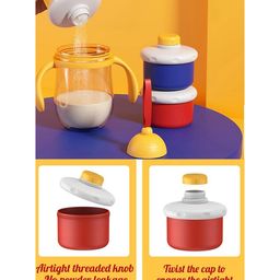 SKB 3 COLOR COMBINATION Baby Milk Powder Dispenser Portable 190ml per Layer - Multicolor image 5