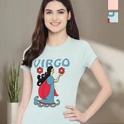 Tromko Women Pack of 3 Graphic Printed Round Neck Cotton T-shirts-picture-45