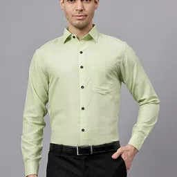 TrendiVastra Men India Slim Fit Solid Formal Shirt-image-32