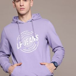 Louis Philippe Jeans Printed Hooded Sweatshirt-picture-27