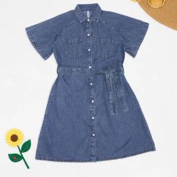 Pantaloons Junior Girls Medium Blue Dress-picture-19