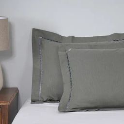 Maspar Solid Green 300 Cotton Standard Pillow Case Set-image-56