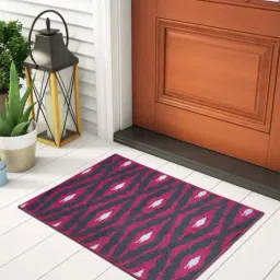 Welspun ETHAN Red & Grey Polyester 1306 GSM Large Foot Mat-image-7