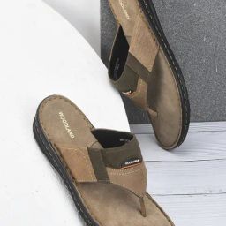 Woodland Men's Khaki Thong Sandals-image-59