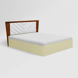 Godrej Interio Versailles King White & Brown Engineered Wood King Bed-image-56