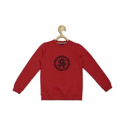 Allen Solly Junior Red Printed Full Sleeves Sweatshirt-image-16