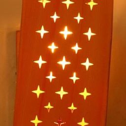 SOMIL Cream Glass Cylinder Printed Wall Lamps-image-89