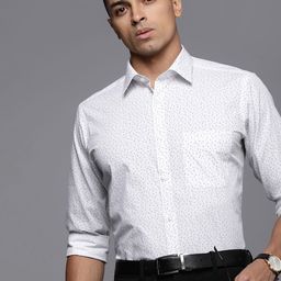 Raymond Pure Cotton Slim Fit Printed Formal Shirt-picture-5