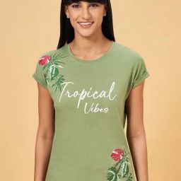 Dreamz by Pantaloons Green Cotton Printed T-Shirt-picture-27