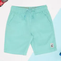 Pantaloons Junior Boys Turquoise Shorts-picture-0