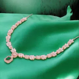 crash.club By CKC Rose Gold Emerald Pendant Necklace-image-19