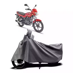 Auto Pearl Two Wheeler Cover with Bag for Bajaj Platina 100 DTS-i, Silver-image-67