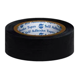 VCR 45 m x 24 mm Waterproof Textile Fibre Black Duct Tape, 12 Rolls Per Pack-picture-40