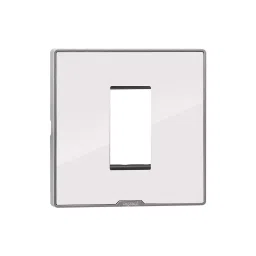 Legrand Cover Plate with Support Frame Myrius Ice White 1 Module, 6795 21-37