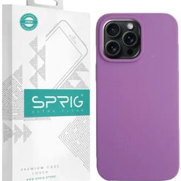 Sprig Liquid Silicone Magnetic Back Cover for APPLE iPhone 15 Pro Max (Purple)-image-53