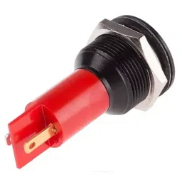 RS PRO Red Panel Mount Indicator, Mounting Hole Size 19 mm, Termination Type Solder Tab, IP Rating IP67, Model No 208532 image 3