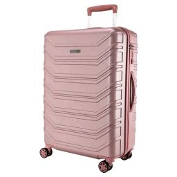 Romeing Monopoli Rose Gold Polycarbonate Hard Cabin Trolley - 65 cm-image-79