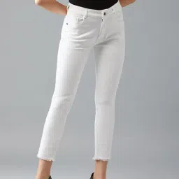 DOLCE CRUDO White Mid Rise Jeans-picture-43
