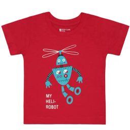 Bodycare Kids Red Printed T-Shirt-image-130
