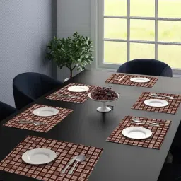 Saral Home Brown Chenille Placemats - Set of 6-image-67