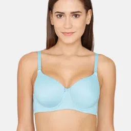 Rosaline by Zivame Blue Under-wired Padded T-Shirt Bra-picture-33