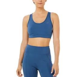 Asics Blue Non Wired Non Padded Sports Bra-image-49
