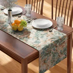 Petal Home Floral Orange Cotton Table Runner-image-9