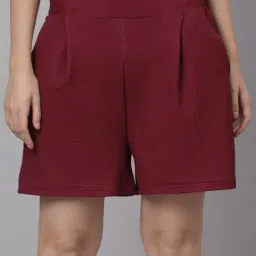NEUDIS Maroon Shorts-42