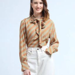 U.S. Polo Assn. Brown Printed Top-image-69